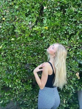 Brandy Melville Black & White Gingham Straight Leg Pants
